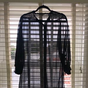 Zara sheer black